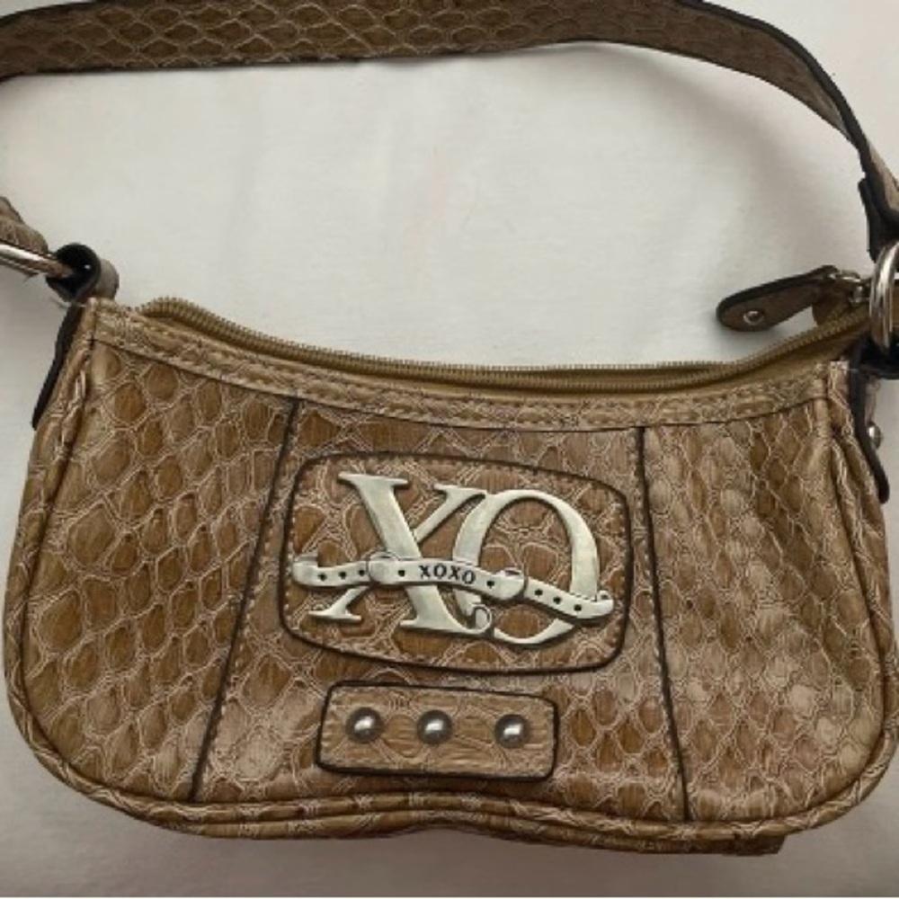 XOXO Tan Textured Shoulder Bag